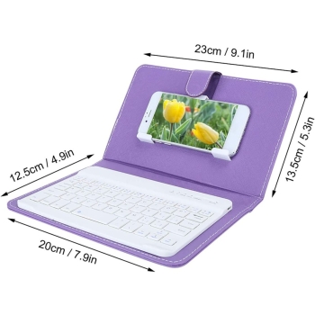 7-calowa klawiatura z futerałem ochronnym BT 3.0 (purpurowa) [22090000596]